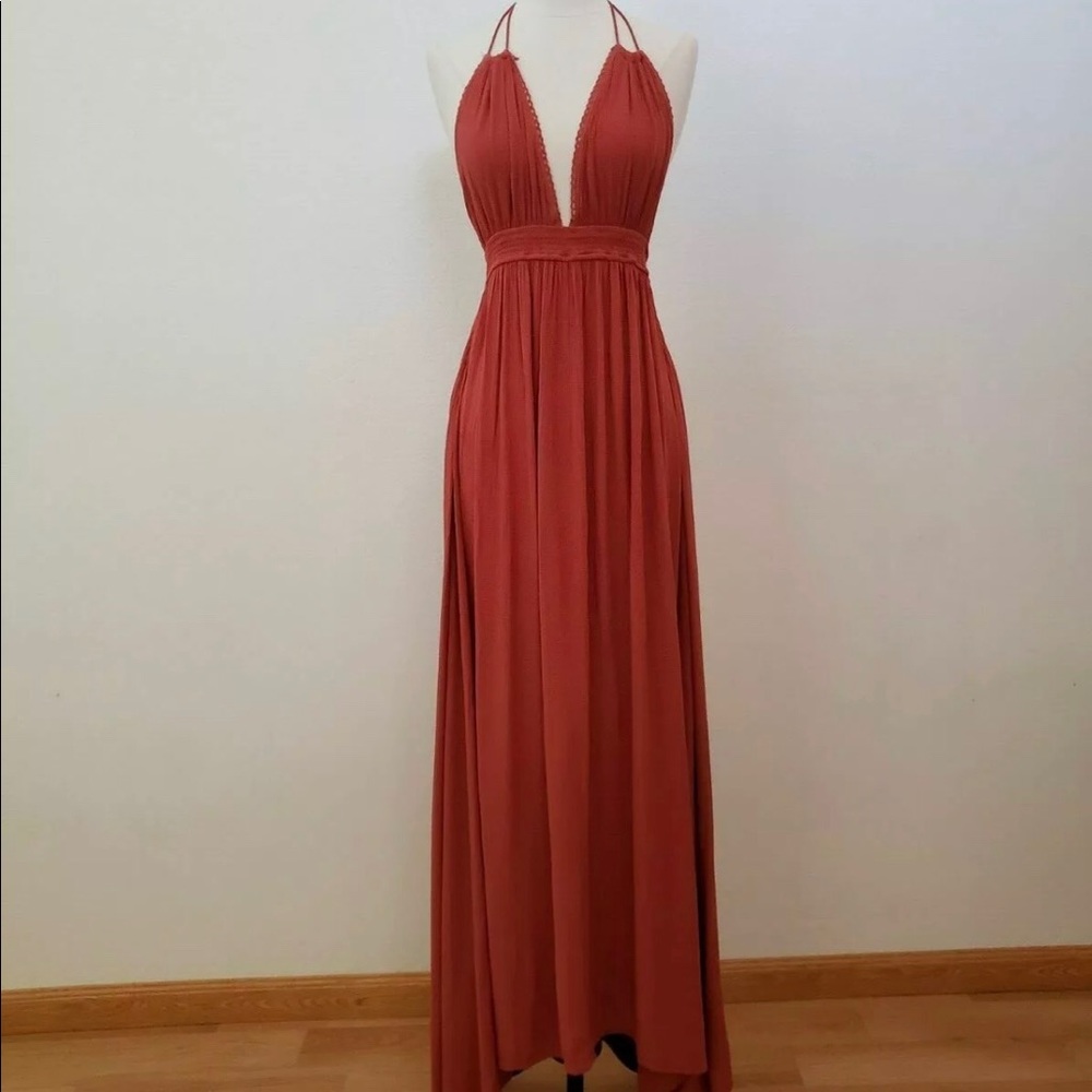Anthropology halter dress